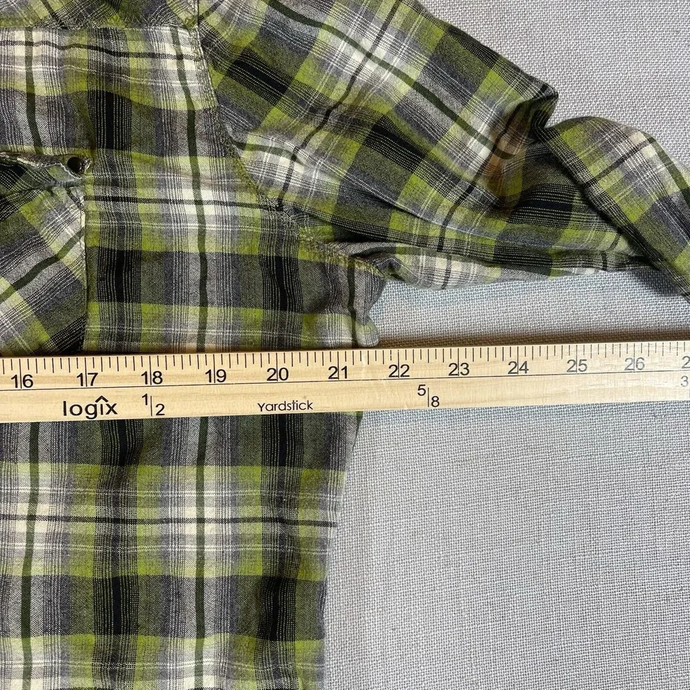 Kuhl Pearl Snap Sheridan Shirt Womens‎ XL Plaid Long Sleeve Western Top Outdoors - Picture 10 of 13